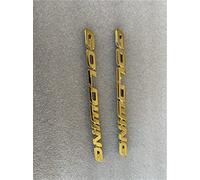 FEMEIN pour Honda Goldwing GL1800 1 Paire GL 1800 3M ABS 3D Couvercle De Batterie Emblème Côté Carénage Autocollant Décalcomanie Logo Symbole Marque Chrome (Color : Gold)