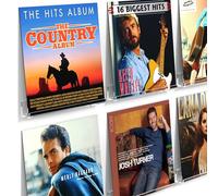 FEMELI Étagère murale pour disques vinyles - Lot de 6 supports muraux en acrylique transparent de 30,5 cm - Art pour collectionneur de disques