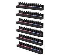 FEMELI Étagère murale pour vernis à ongles 6 étagères en acrylique pour 66 à 90 bouteilles (noir)