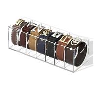 FEMELI Présentoir de ceinture en acrylique avec 4 compartiments pour montres, bijoux, maquillage, bracelets, bagues, jouets (7)