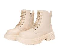 Femelle Bottes Mi-Mollet à Lacets Cuir Verni Bottes Femme Souple Elégantes Chaudes Femme Botte rétro classiques cuir véritable Automne Hiver Femelles Bottillon Cowboy Mode Talon moyen Glossy