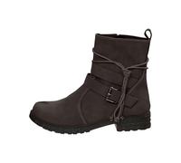 Femelle Bottillons Mi-Mollet à Lacets plates Femelles Botte cuir véritable Automne Hiver Femelles Bottillon Cowboy daim Couleur unie Millésime Bottines femme Elégantes Fashion Souple Confortable