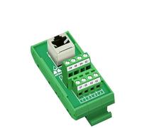 Femelle du support RJ45 de rail de vacarme for visser le bornier RJ45 panneau de dérivation de 45 degrés(HL-RJ45-ST-V)