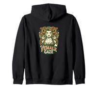 Femelle Gaze Retro Medusa and Roses Sweat à Capuche