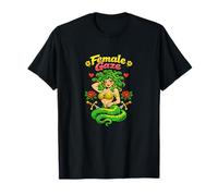 Femelle Gaze Retro Medusa and Roses T-Shirt