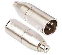 Femelle Rca Vers Xlr Mâle Pr Câble Adaptateur, Xlr Vers Rca Convertisseur Genre Changeur Audio Connecteur Pour Microphone Connexions Audio Èlectronique Etc - Lot De 2 Adaptateurs[X1643]