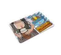 Femer Carte postale en tôle avec inscription en allemand « Biergarten Willkommen Bayern » - 14 x 10 cm