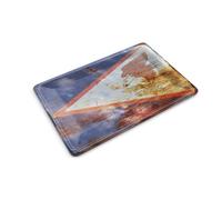 Femer Carte postale en tôle - Drapeau - 14 x 10 cm - Drapeau des Samoa américains - Rouille