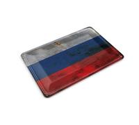 Femer Carte postale en tôle - Drapeau de la Russie - 14 x 10 cm - Plaque décorative