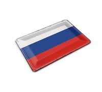 Femer Carte postale en tôle - Drapeau de la Russie - 14 x 10 cm - Plaque décorative rétro