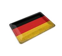 Femer Carte postale en tôle - Drapeau de l'Allemagne - 14 x 10 cm - Décoration vintage