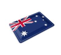 Femer Carte postale en tôle - Drapeau de l'Australie - 14 x 10 cm - Panneau décoratif