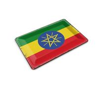 Femer Carte postale en tôle - Drapeau de l'Éthiopie - 14 x 10 cm - Rétro - Panneau décoratif