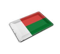 Femer Carte postale en tôle - Drapeau de Madagascar - 14 x 10 cm - Plaque décorative rétro de Madagascar