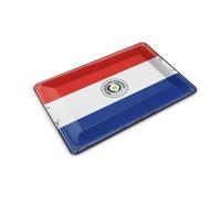 Femer Carte postale en tôle - Drapeau du Paraguay - 14 x 10 cm - Plaque décorative rétro