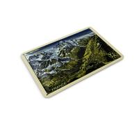 Femer Carte postale en tôle France 14 x 10 cm Vallee de Chamonix Mont Blanc Panneau décoratif