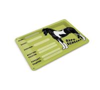 Femer Carte postale en tôle Motif cheval 14 x 10 cm