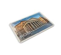 Femer Carte postale en tôle Motif voyage Rome Italie Panthéon 14 x 10 cm Panneau décoratif