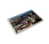 Femer Carte postale en tôle - Villes de Dresde Allemagne - 14 x 10 cm - Plaque décorative