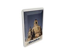Femer Carte postale en tôle - Voyage - 10 x 14 cm - Architecture médiévale de Dresde