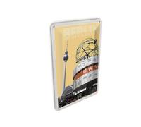 Femer Carte postale en tôle - Voyage - 10 x 14 cm - Berlin - Allemagne - Centre de la ville