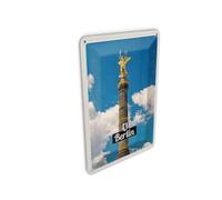 Femer Carte postale en tôle - Voyage - 10 x 14 cm - Berlin DE - Destination de voyage - Colonne de victoire