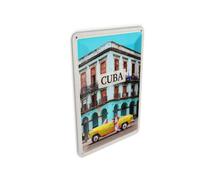 Femer Carte postale en tôle - Voyage - 10 x 14 cm - Cuba Caraïbes - Plaque décorative pour la maison