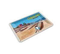 Femer Carte postale en tôle - Voyage - 14 x 10 cm - Dakar Sénégal - Plage - mer - Vacances