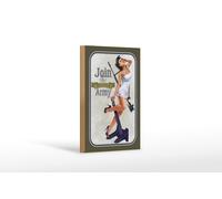 Femer Plaque décorative en bois avec inscription en allemand « Join the Womens Army Matrosin » - 12 x 18 cm