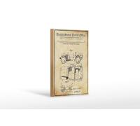 Femer Plaque décorative en bois - Brevet - 12 x 18 cm - Design pour un transporteur militaire