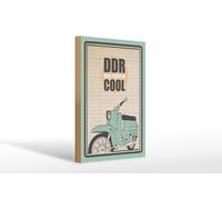 Femer Plaque décorative rétro en bois 20 x 30 cm DDR was kind of cool mofa