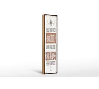 Femer Plaque en bois avec inscription en allemand 46 x 10 cm « fehlt nur noch Zelt dann Zirkus »