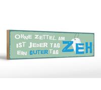 Femer Plaque en bois avec inscription en allemand - 46 x 10 cm - Sans note sur l'orteil - Chaque jour est une bonne journée