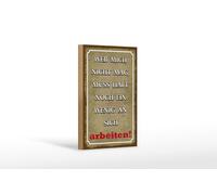 Femer Plaque en bois avec inscription en allemand « Wer mich nicht mag, muss halt noch ein wenig Schild »