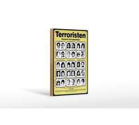 Femer Plaque en bois - Remarque : 12 x 18 cm - Motif terroristes