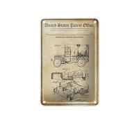 Femer Plaque en tôle brevet 12 x 18 cm Design pour une carrosserie véhicule militaire