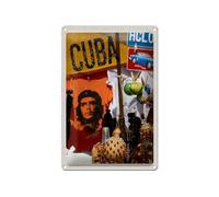 Femer Plaque en tôle de voyage 20 x 30 cm Cuba Caraïbes Che Guevara Havana Club Panneau tin Sign