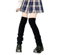 FeMereina Jambières pour femmes et filles gothiques Lolita Chaussettes japonaises Harajuku des années 90 Harajuku Kawaii à talons hauts chaudes, Longue rayure noire, taille unique
