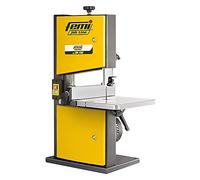 FEMI JOB LINE FM28-182 - Scie à Ruban Verticale Bois - Coupe Max 80x200mm - Table Inclinable 0° à 45° - Moteur à Induction 250W - Compacte et Précise