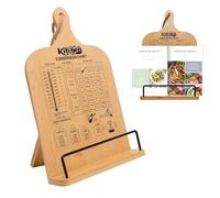 Femicgal Support de livre de cuisine robuste pour livre de recettes avec tableau de conversion des mesures