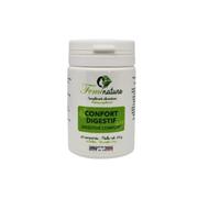 CONFORT DIGESTIF VEGAN - Ventre Plat - Ballonnement - Détox - Transit - Compatible Ferment Lactique - Pro biotique - 945 mg/jour - 60 Comprimés 100% Naturels Made in France - Exceldiet Pharma