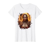 Féminin Ange de feu avec Flammes de l'enfer T-Shirt Graphique avec Valeur
