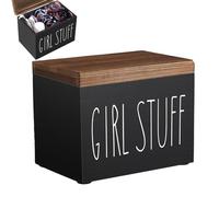 Feminine Stuff Organizer, Tampon Holder Case, Sanitary Storage with Secure Lid, Box with Compact Design, Vanity Countertop Storage Modern Style, Daily Supplies for Bedroom Living Room