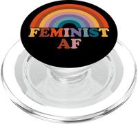 Féminisme AF Pocket Vintage Rainbow Empowerment Féminisme PopSockets PopGrip pour MagSafe