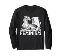 Féminisme Dragon Fantasy Créature Féministe Déclaration Art Manche Longue