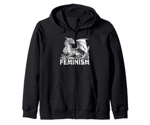Féminisme Dragon Fantasy Créature Féministe Déclaration Art Sweat à Capuche