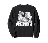 Féminisme Dragon Fantasy Créature Féministe Déclaration Art Sweatshirt