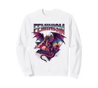 Féminisme Dragon Fantasy Retro Wave Féministe Sweatshirt