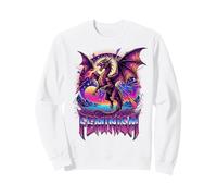 Féminisme Dragon Fantasy Retro Wave Féministe Sweatshirt