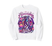 Féminisme Dragon Fantasy Retro Wave Féministe Sweatshirt